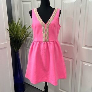 Lilly Pulitzer NWT rorey dress pink sunset size L